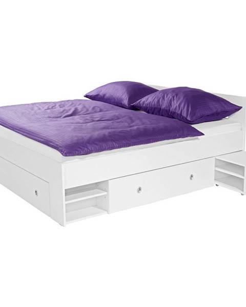 Biela posteľ Möbelix