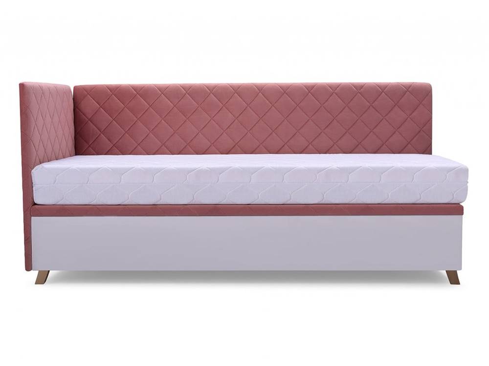ArtIdz ArtIdz Čalúnená posteľ SOLO - FIDO | ružová 80 x 200 cm
