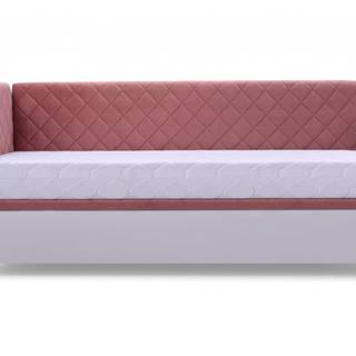ArtIdz ArtIdz Čalúnená posteľ SOLO - FIDO | ružová 80 x 200 cm