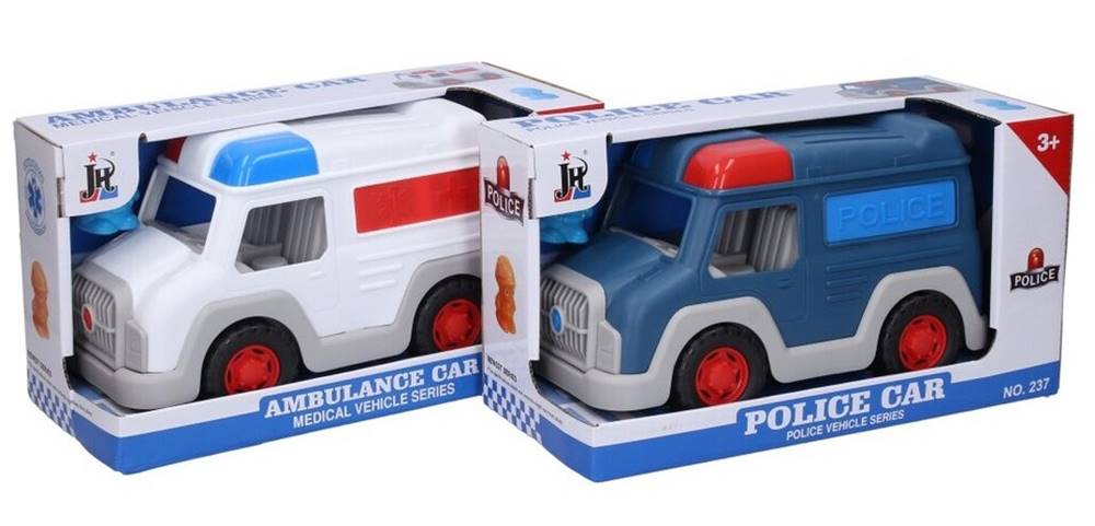 WIKY Auto ambulancia/polícia s figúrkou 23cm - policajné auto